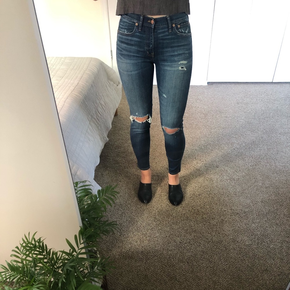 Madewell 9" High Riser Skinny Skinny Rip & Repair